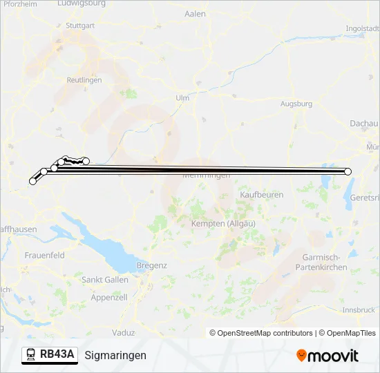 RB43A Train Line Map