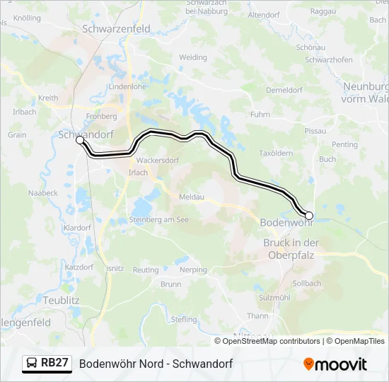 RB27 Bus Line Map