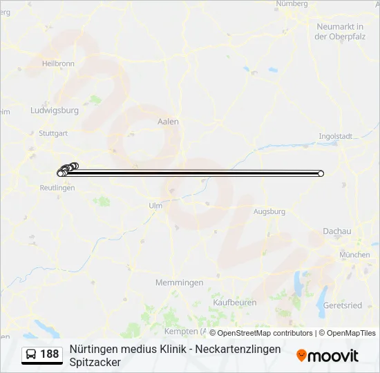 188 Bus Line Map