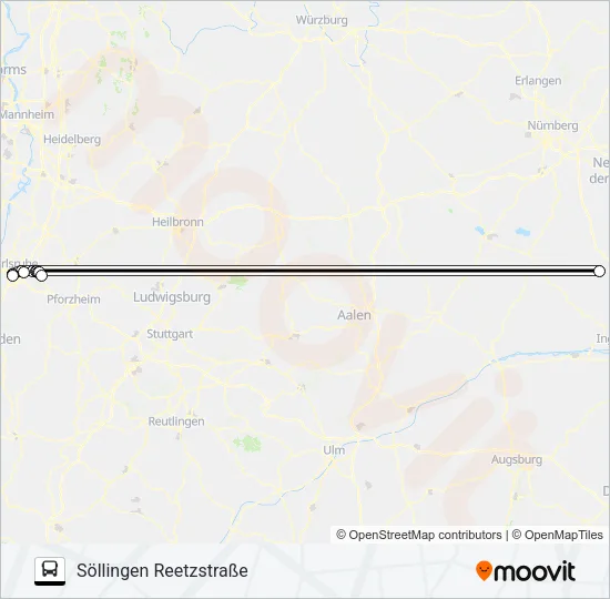EVS5/S51 Bus Line Map