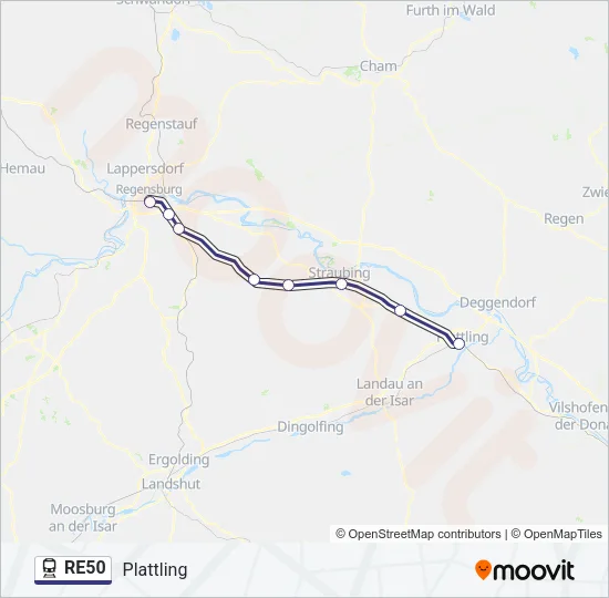 RE50  Line Map