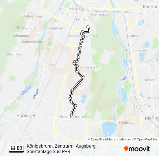 B3 Bus Line Map