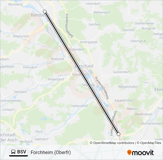 Автобус BSV: карта маршрута