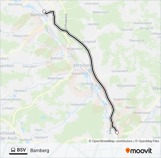 Автобус BSV: карта маршрута
