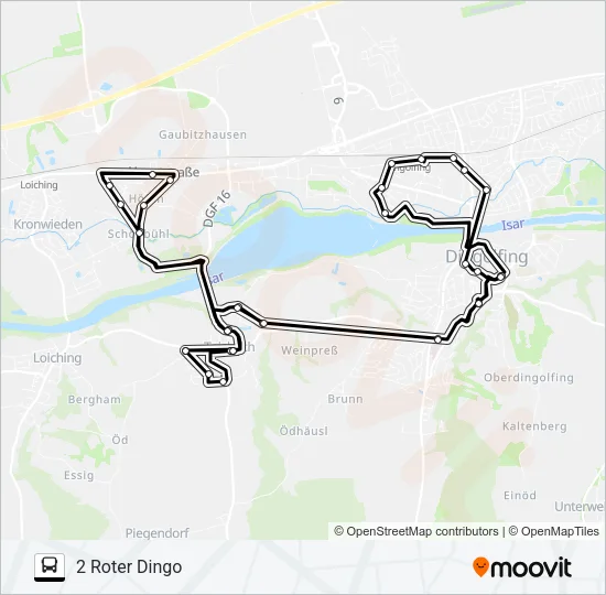 Автобус ROTER DINGO: карта маршрута