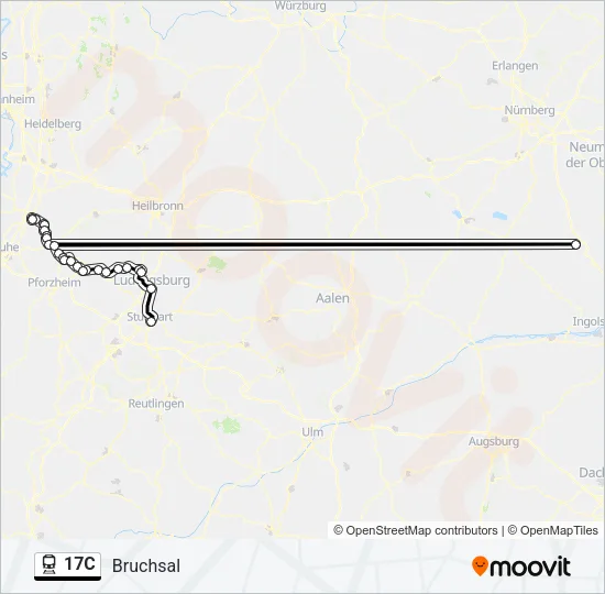 17C Train Line Map