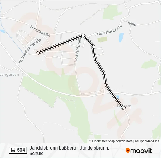 Автобус 504: карта маршрута
