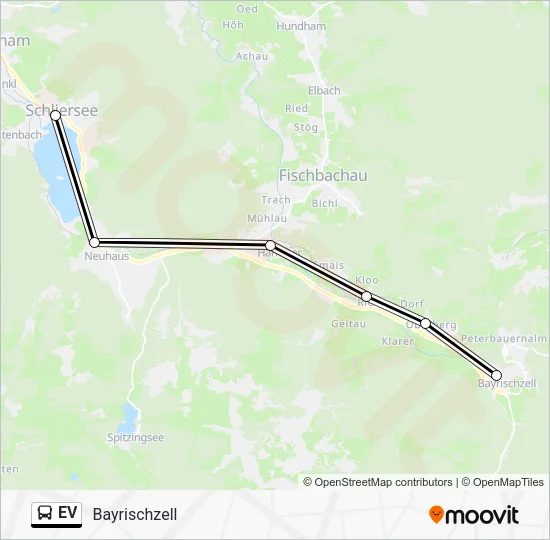 Автобус EV: карта маршрута