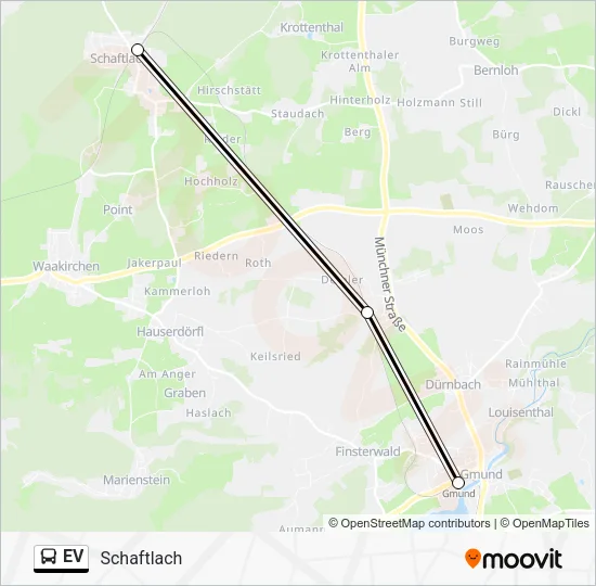 Автобус EV: карта маршрута