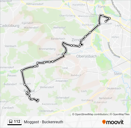 Автобус 112: карта маршрута