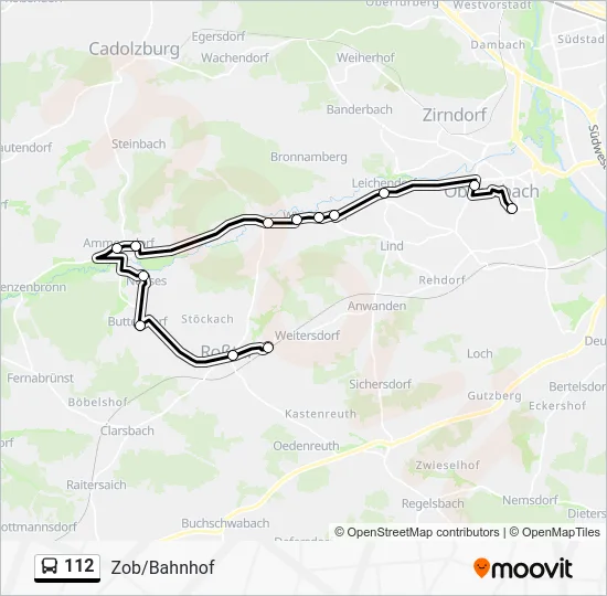 Автобус 112: карта маршрута