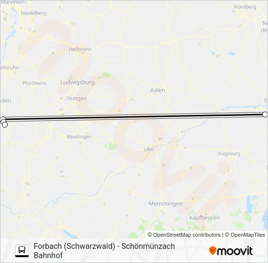Автобус EVS8/S81: карта маршрута