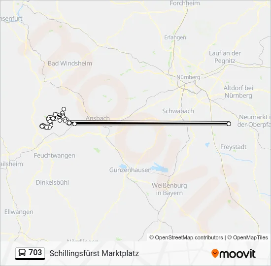 703 Route: Schedules, Stops & Maps - Schillingsfürst Marktplatz (Updated)