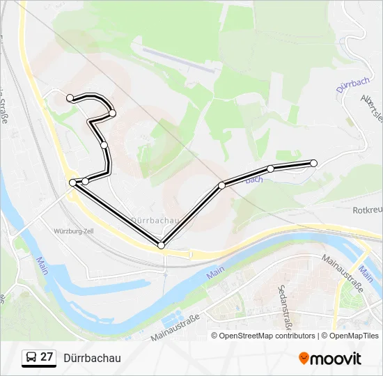Автобус 27: карта маршрута