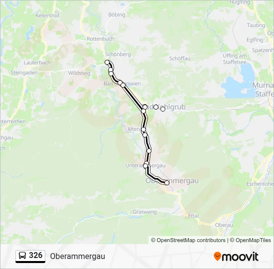 326 Route - Garmisch-Partenkirchen - Füssen: Fahrpläne, Haltestellen ...