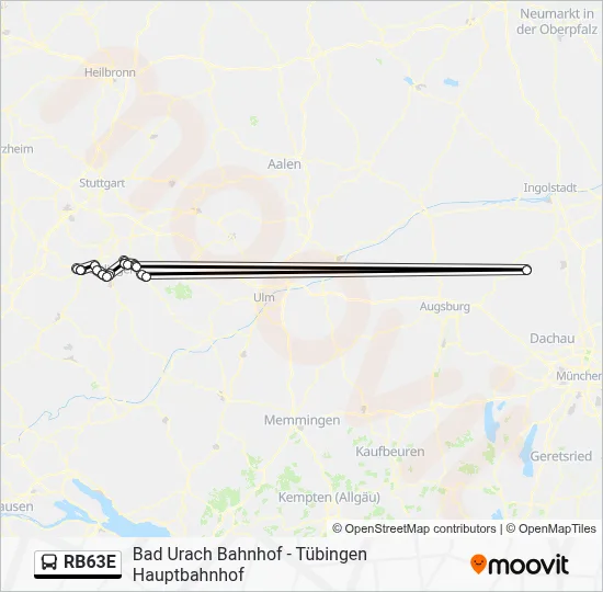 RB63E Bus Line Map