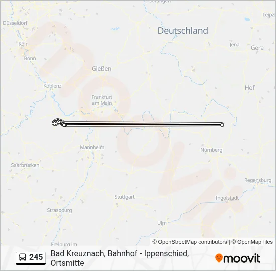 245 Route: Fahrpläne, Haltestellen & Karten - Ippenschied, Ortsmitte ...