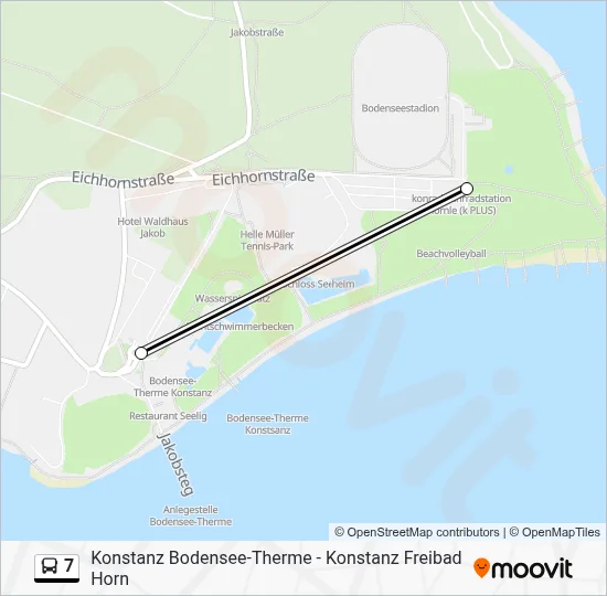 Buslinie 7 Karte