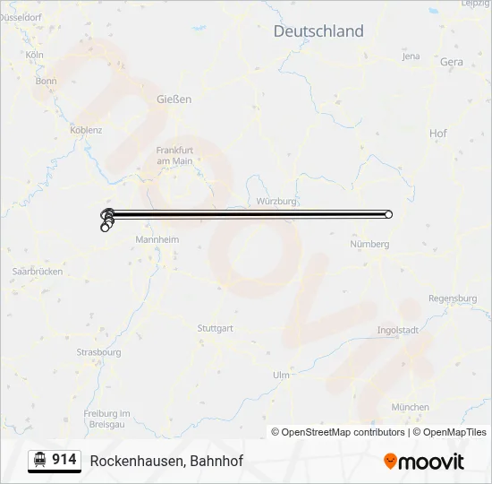 914 S-Bahn Line Map