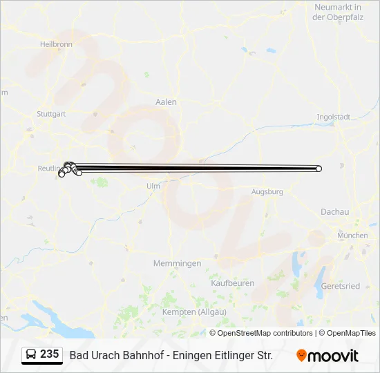 235 Bus Line Map