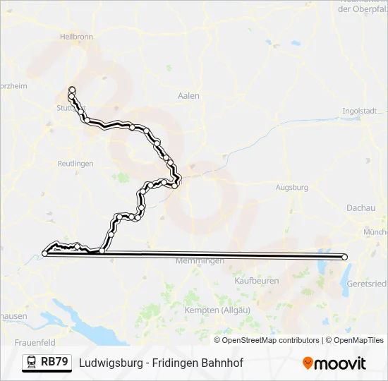 RB79 Train Line Map