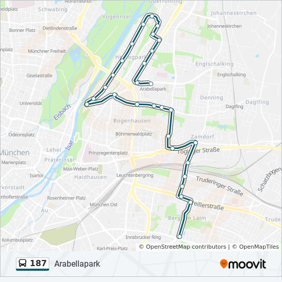 Bus 187 Route Map 187 Route: Schedules, Stops & Maps - Rümelinstraße (Updated)