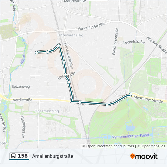 Bus 158 Route Map 158 Route: Schedules, Stops & Maps - Im Wismat (Updated)