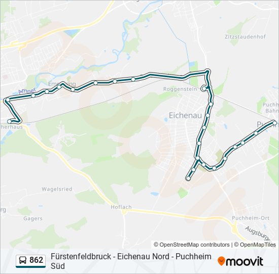 862 Route: Fahrpläne, Haltestellen & Karten - Fürstenfeldbruck ...