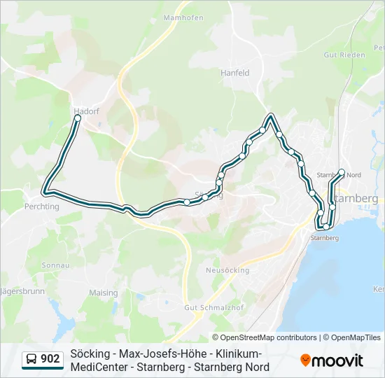 902 Bus Line Map