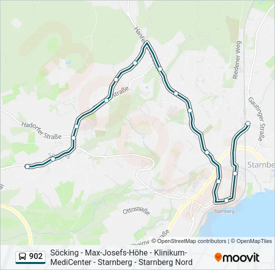 902 Bus Line Map