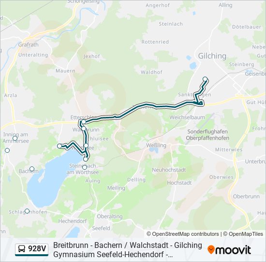 928V bus Line Map