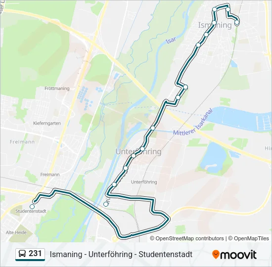 231 Bus Line Map