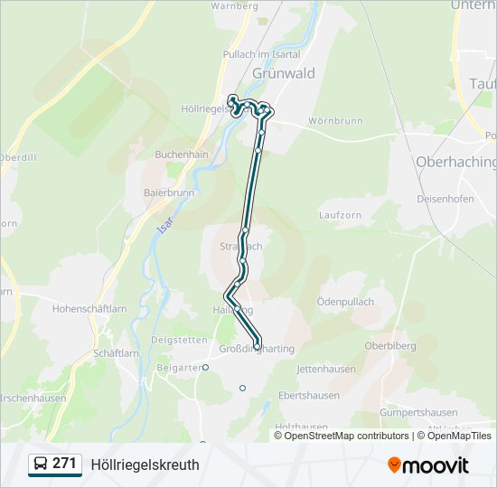 271 bus Line Map