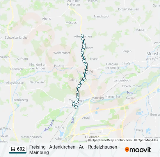 602 Bus Line Map