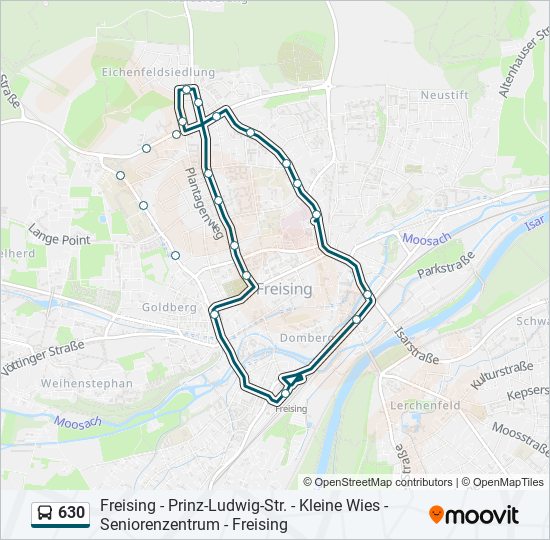 630 bus Line Map