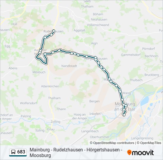 683 Route: Schedules, Stops & Maps - Rudelzhausen, Pfarrhof (Updated)