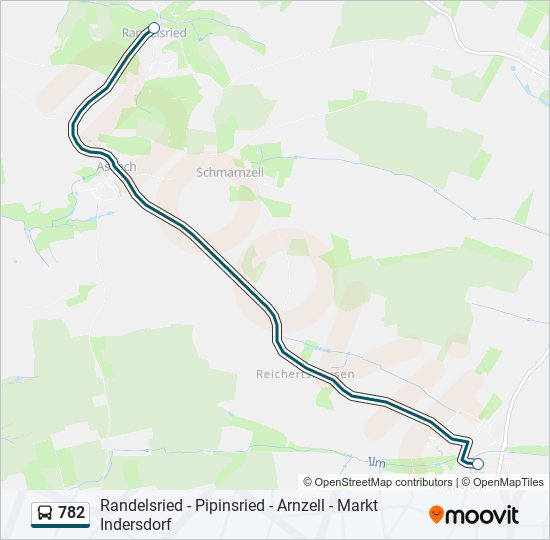 782 bus Line Map