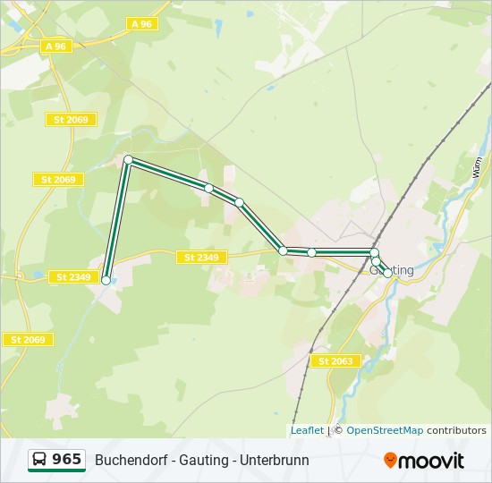 965 Route Schedules Stops Maps Gauting Rathaus