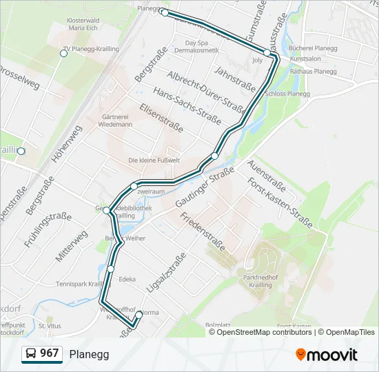 967 Bus Line Map