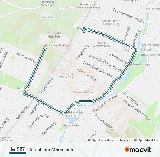 967 Bus Line Map