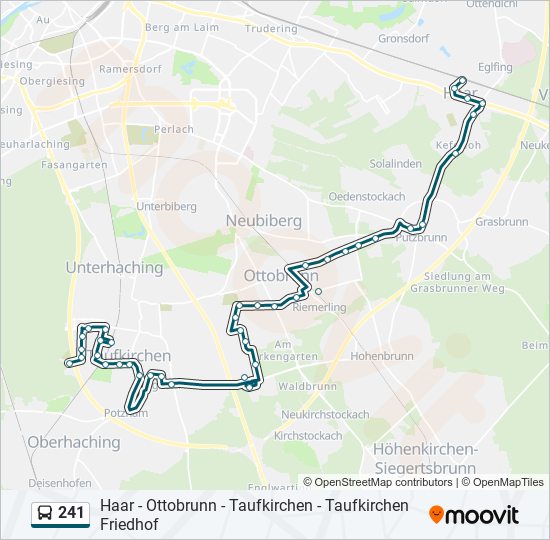 241 bus Line Map