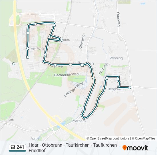 Buslinie 241 Karte