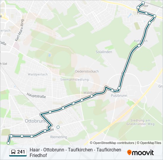 241 bus Line Map