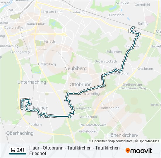 241 bus Line Map