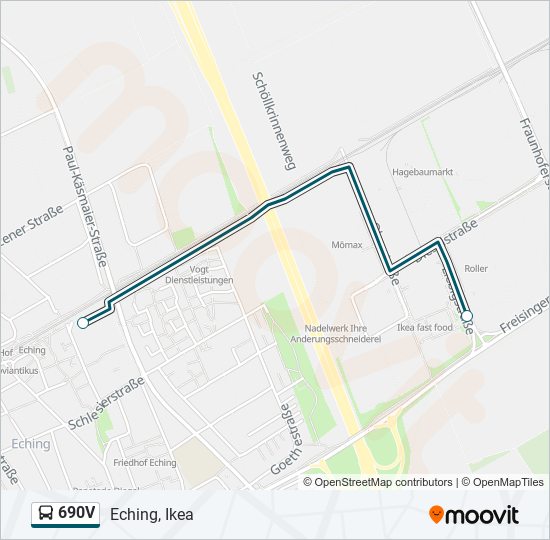 weduwe hoekpunt Lee 690v Route: Schedules, Stops & Maps - Eching, Ikea (Updated)