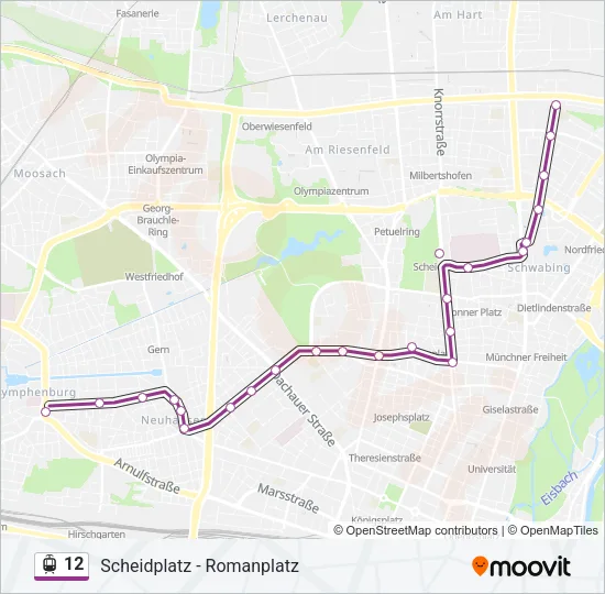 12 Light Rail Line Map