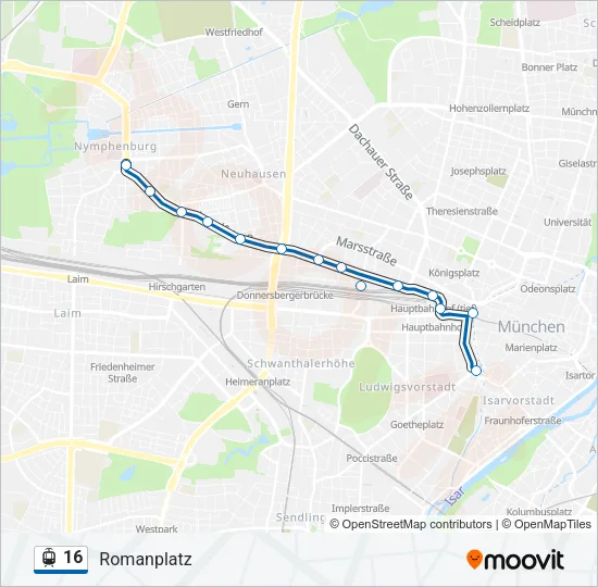 16 Light Rail Line Map