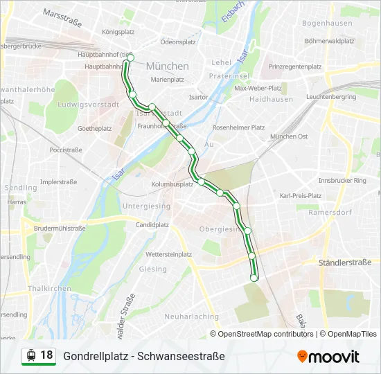 18 Light Rail Line Map