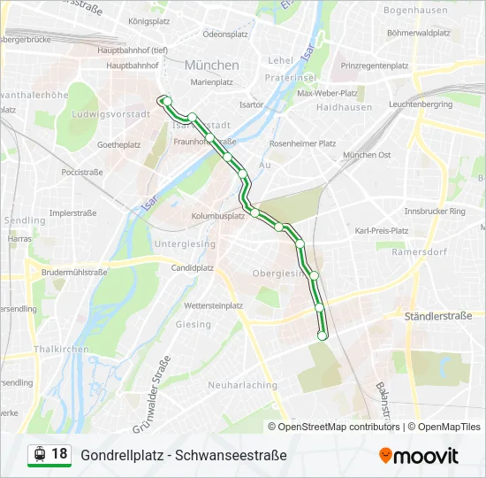 18 Light Rail Line Map