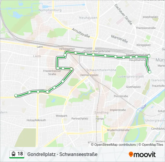 18 Light Rail Line Map